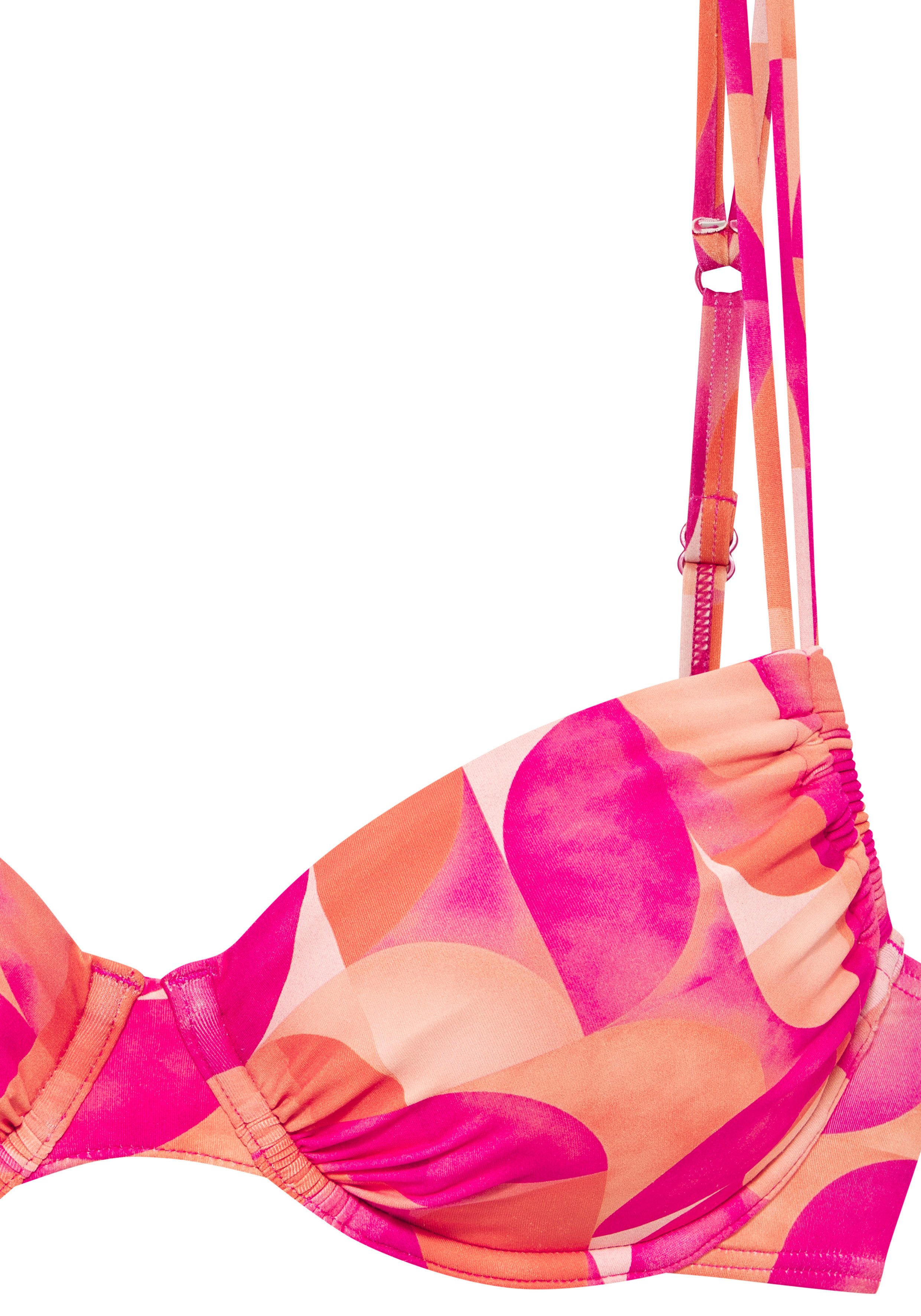 LASCANA Bügel-Bikini-Top Tilly, mit modernem Allover-Print
