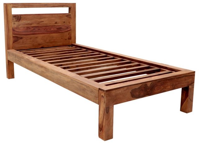 Indischesmoebelhausde Massivholzbett Bett Amba 90x200 aus indischem Palisan günstig online kaufen