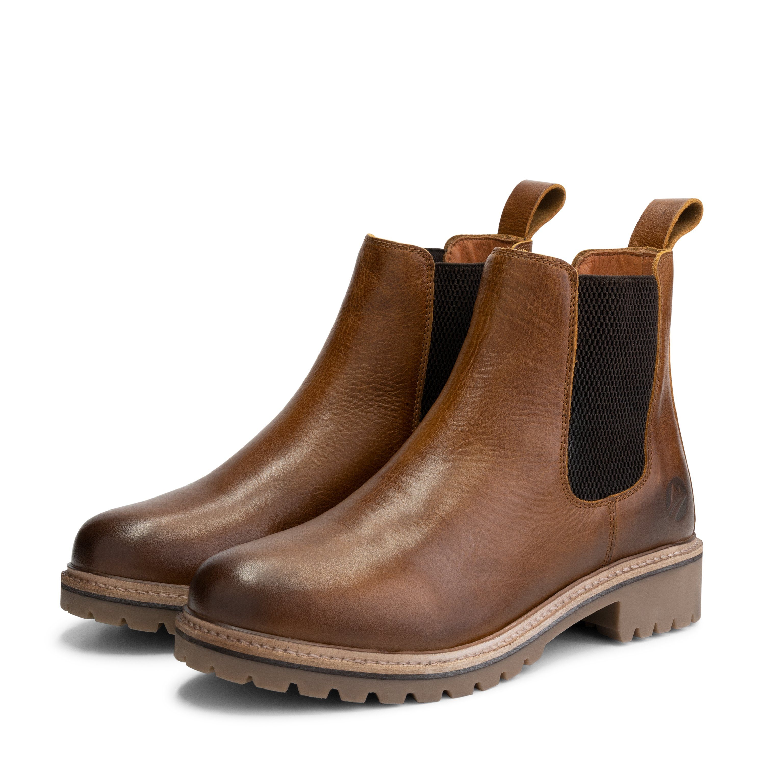 Travelin' Risnes Lady Chelseaboots (Pull-on) Cognac