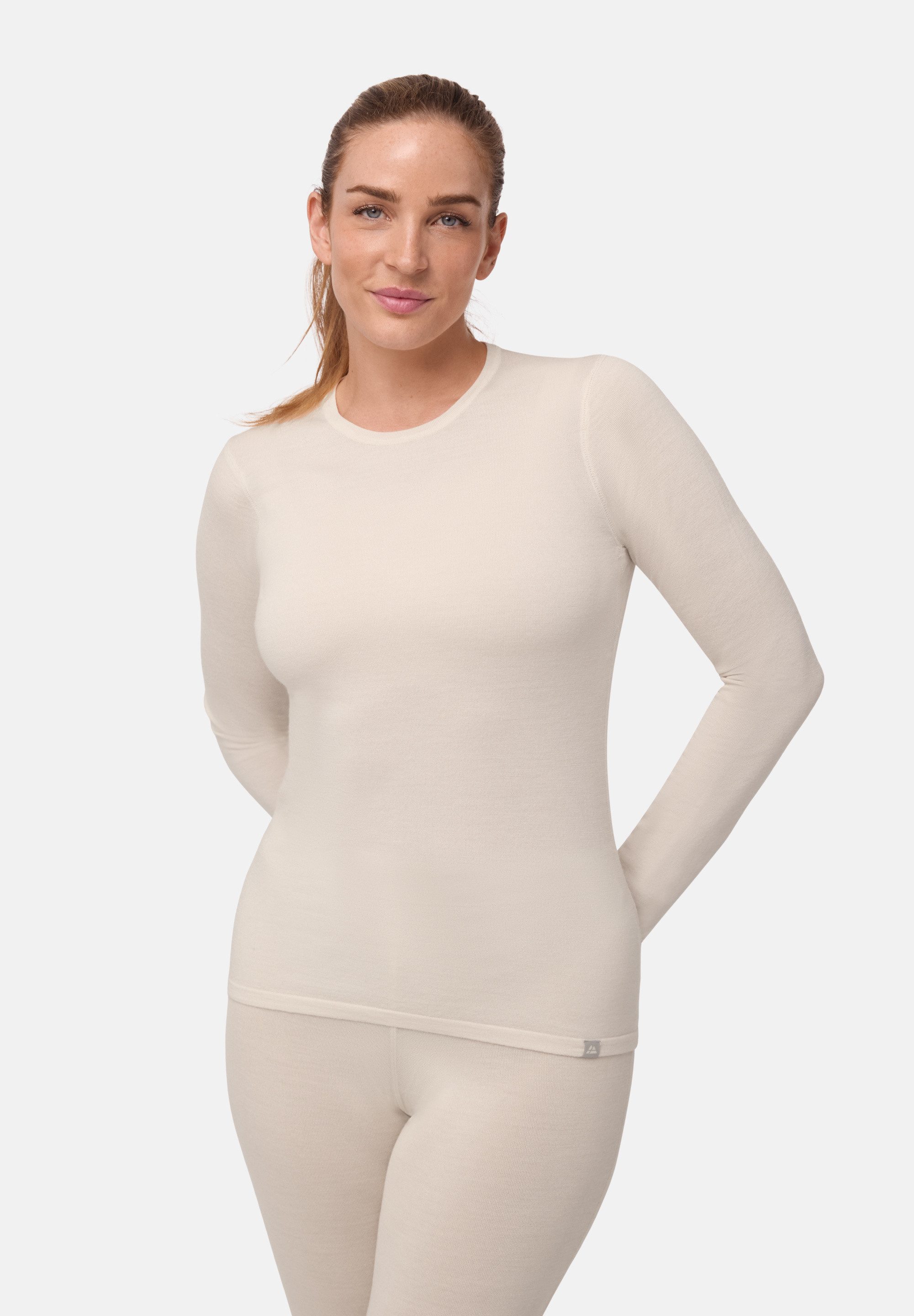 DANISH ENDURANCE Funktionsshirt Merino Baselayer Funktionsunterwäsche Set, Langarm Shirt & Hose, Temperaturregulierend