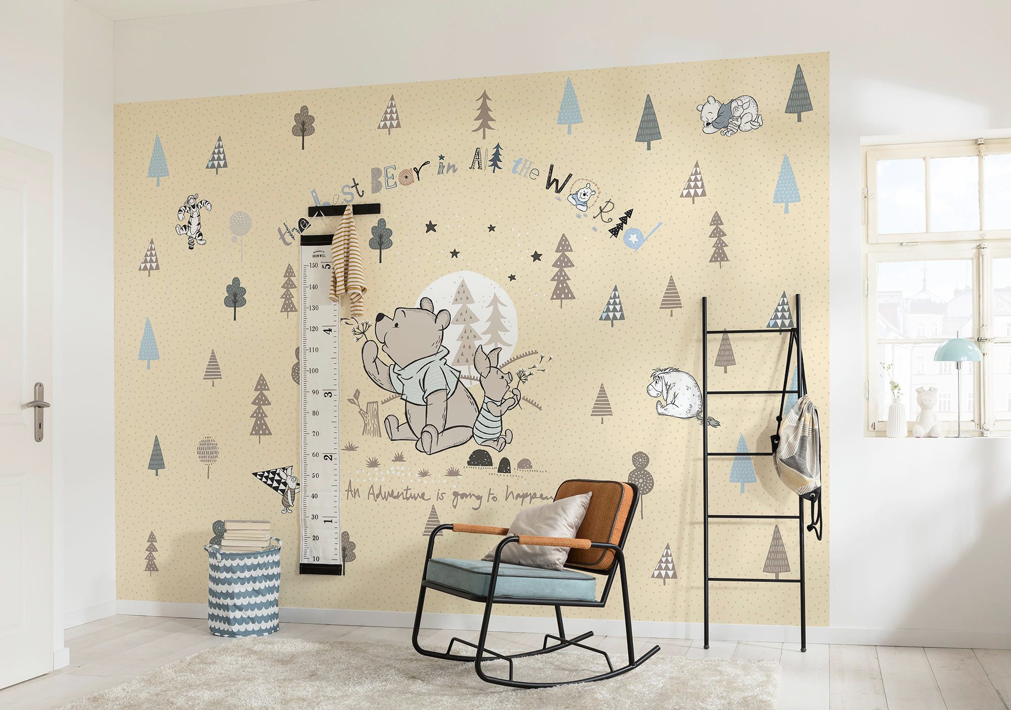 Komar Fototapete Winnie the Pooh Best Bear, glatt, bedruckt, (Packung, 1 St), 400 x 260 cm (Breite x Höhe) - Tapete, Vlies, Wohnzimmer, Schlafzimmer