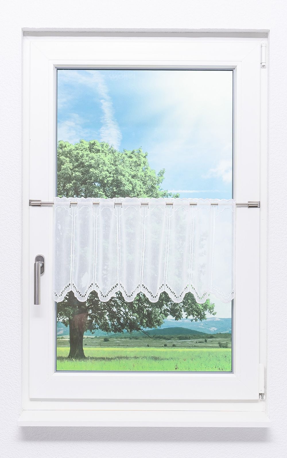 LYSEL® Scheibengardine Bogenmuster, (1 St), transparent, günstig online kaufen