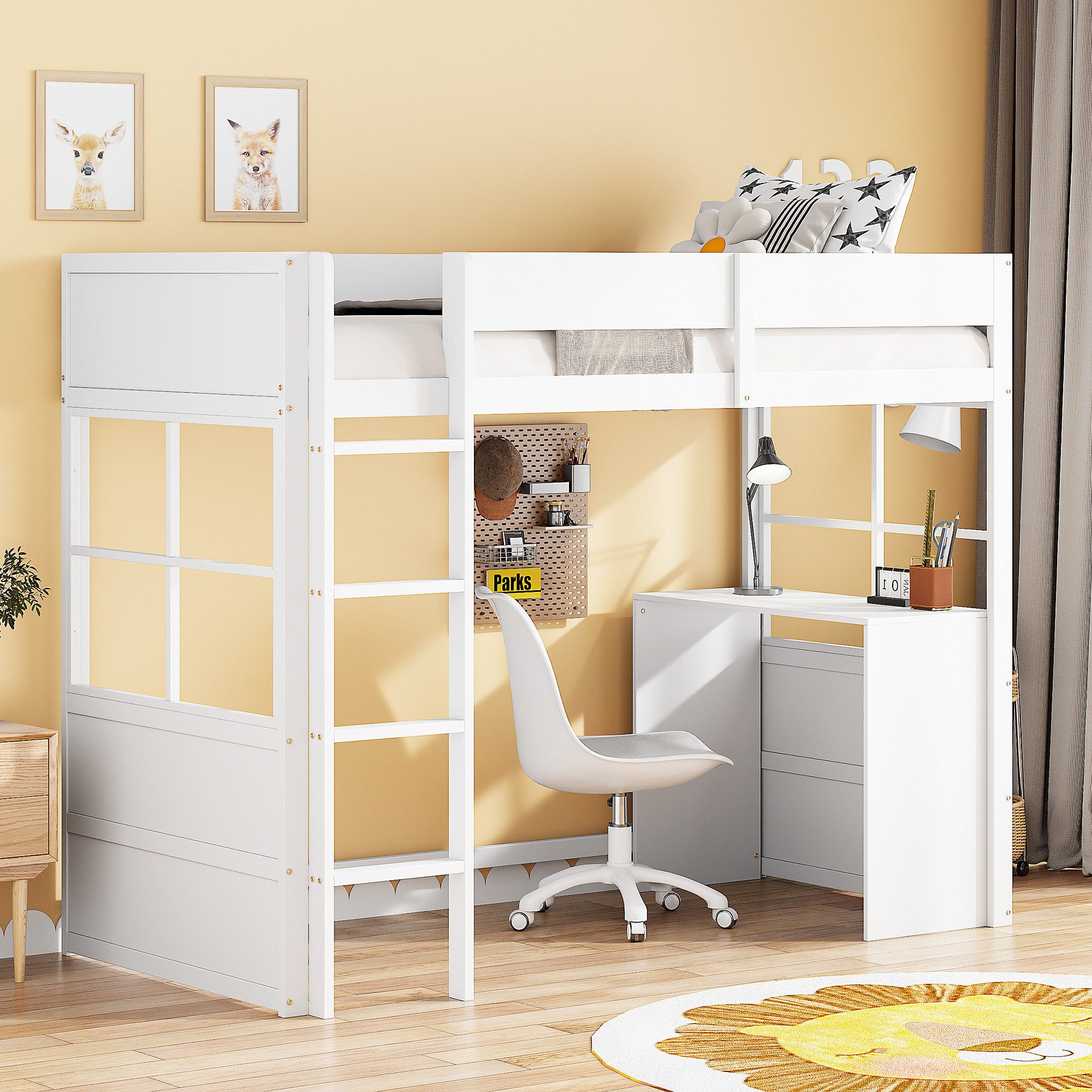 Flieks Hochbett Kinderbett Einzelbett 90x200cm mit günstig online kaufen