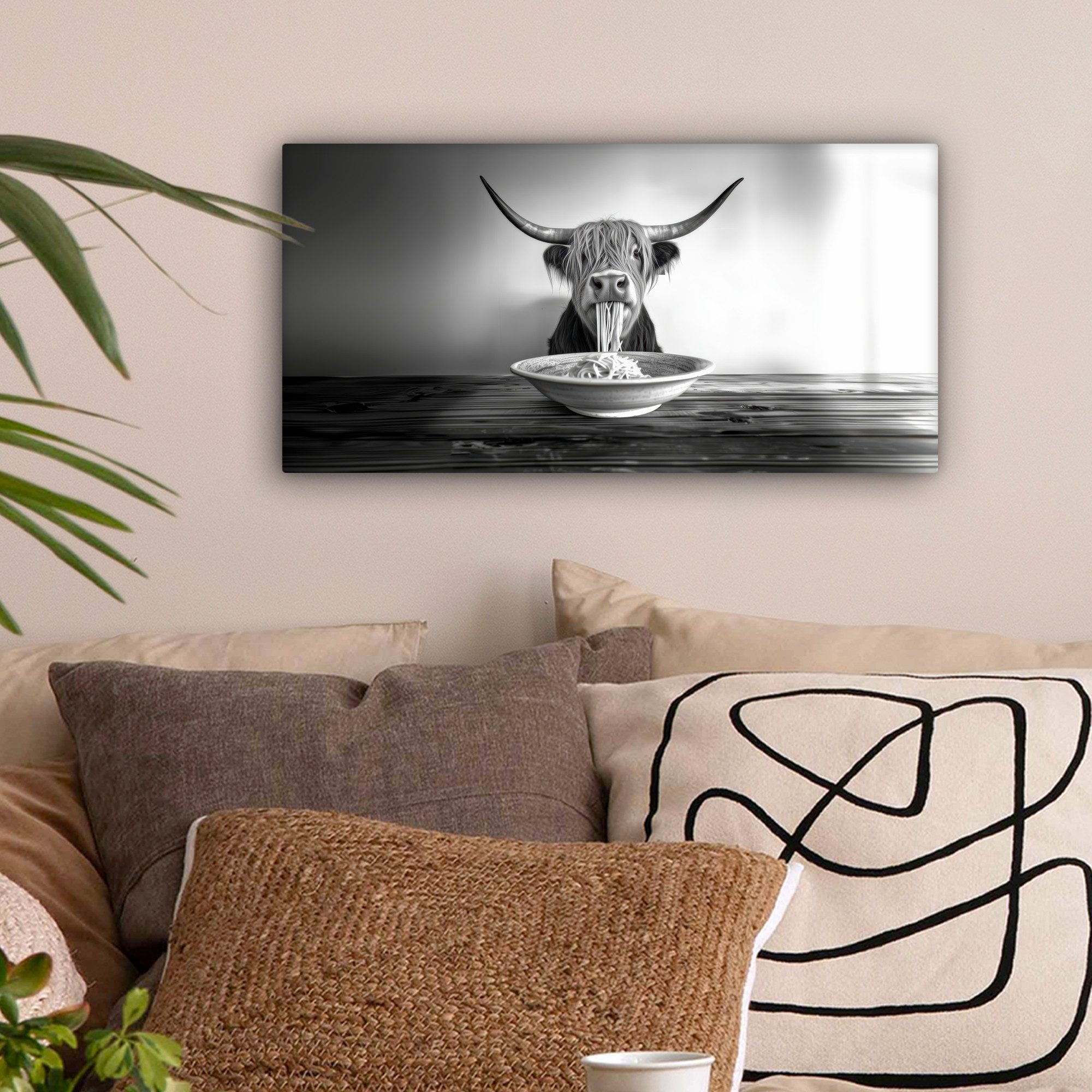 OneMillionCanvasses® Leinwandbild Panorama Schottischer Highlander - Spaghe günstig online kaufen