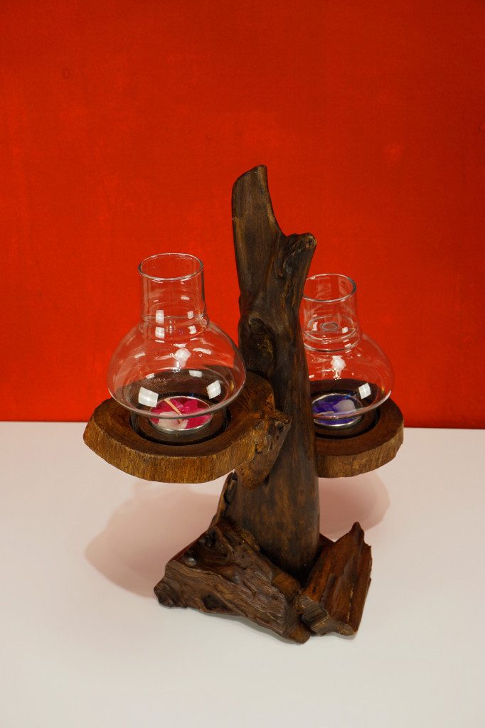 Kinaree Teelichthalter Kerzenständer Baum (2 St), mehrere Ausführungen, Handgefertigt, inkl. Glas