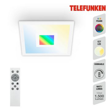 Telefunken LED Panel 319006TF, LED fest verbaut, Kaltweiß, Neutralweiß, Tageslichtweiß, Warmweiß, Deckenleuchte, Panel, CCT, RGB Beleuchtung, 16W 1500lm, 29,5 cm