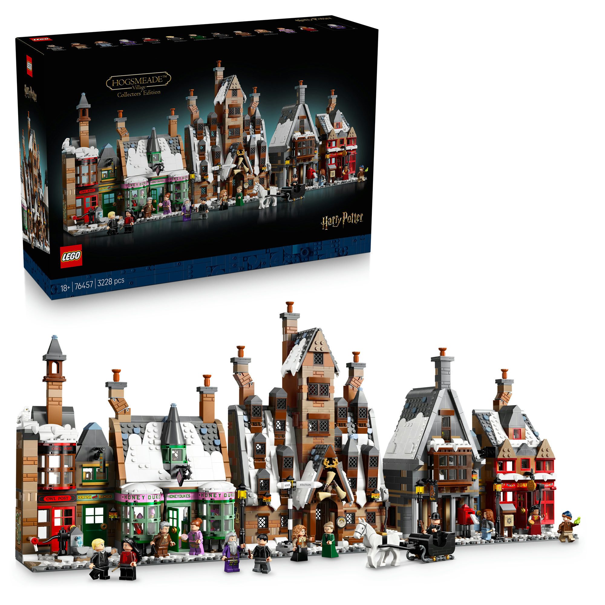 LEGO® Dorf Hogsmeade – Sammleredition (76457), LEGO Harry Potter™ Konstruktionsspielsteine, (3228 St), Exklusives Set