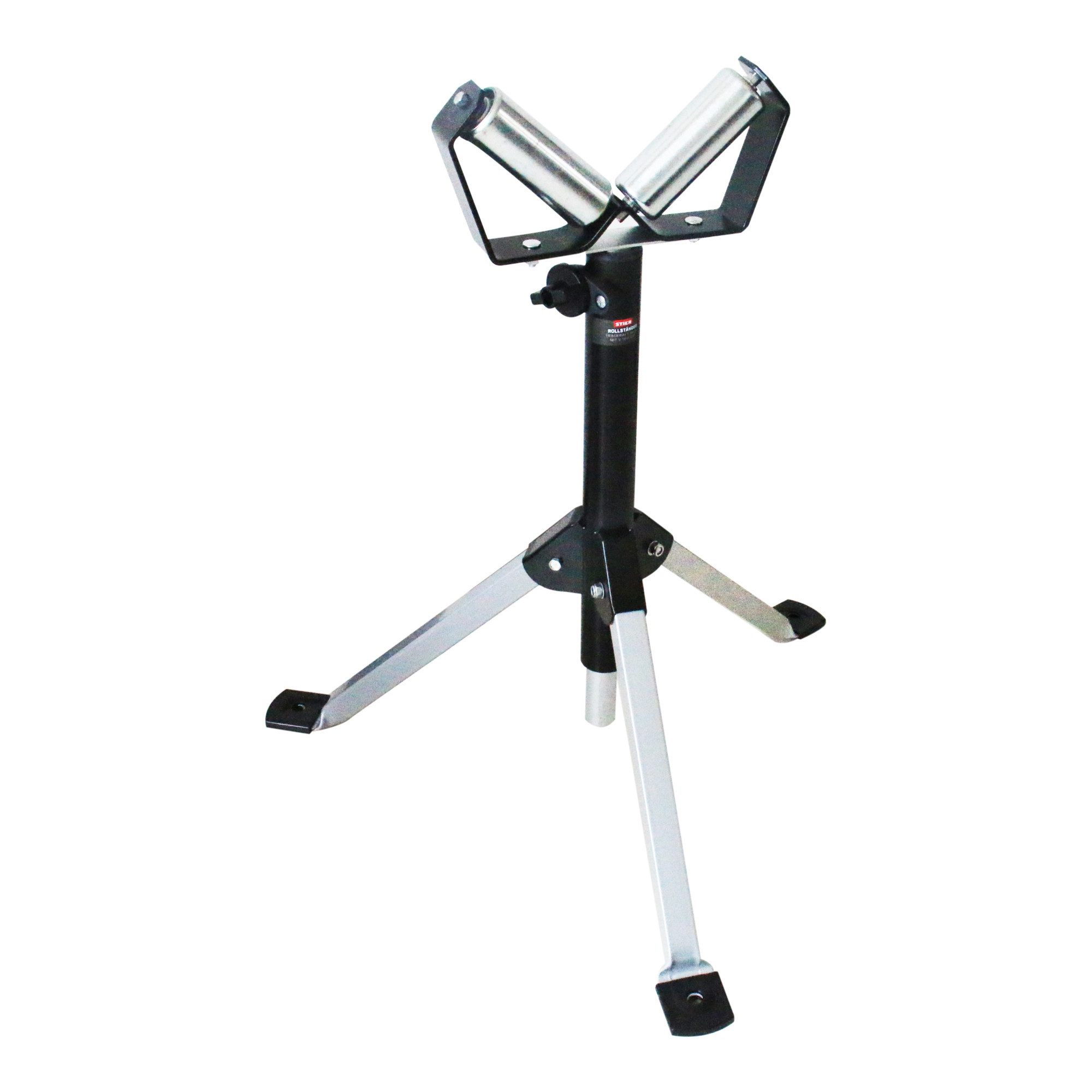 Stier Rollenbock STIER Rollständer Tragkraft 80kg mit V-Träger Höhenverstellbar 71 - 11