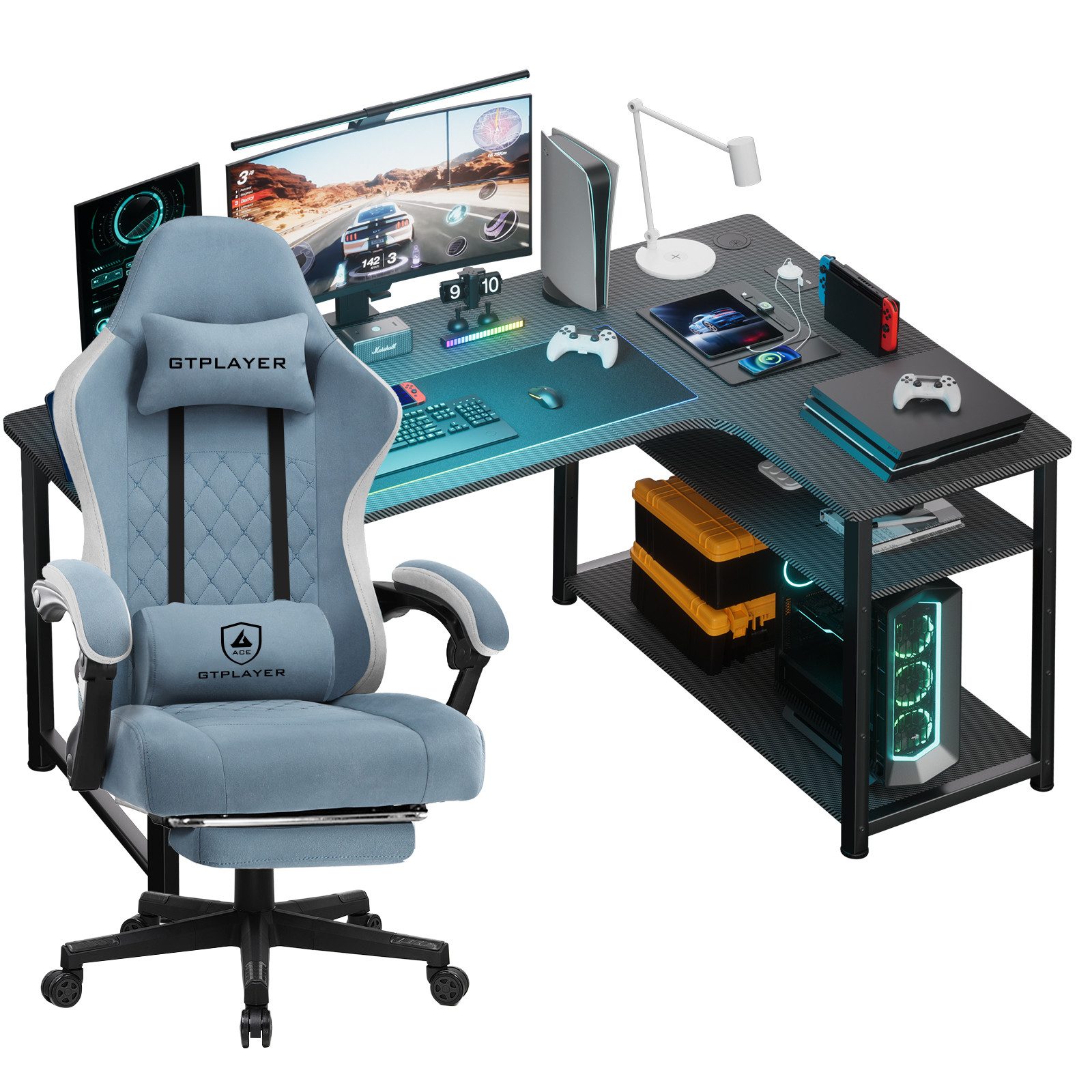 GTPLAYER Gamingtisch Gaming Tisch + Gaming günstig online kaufen