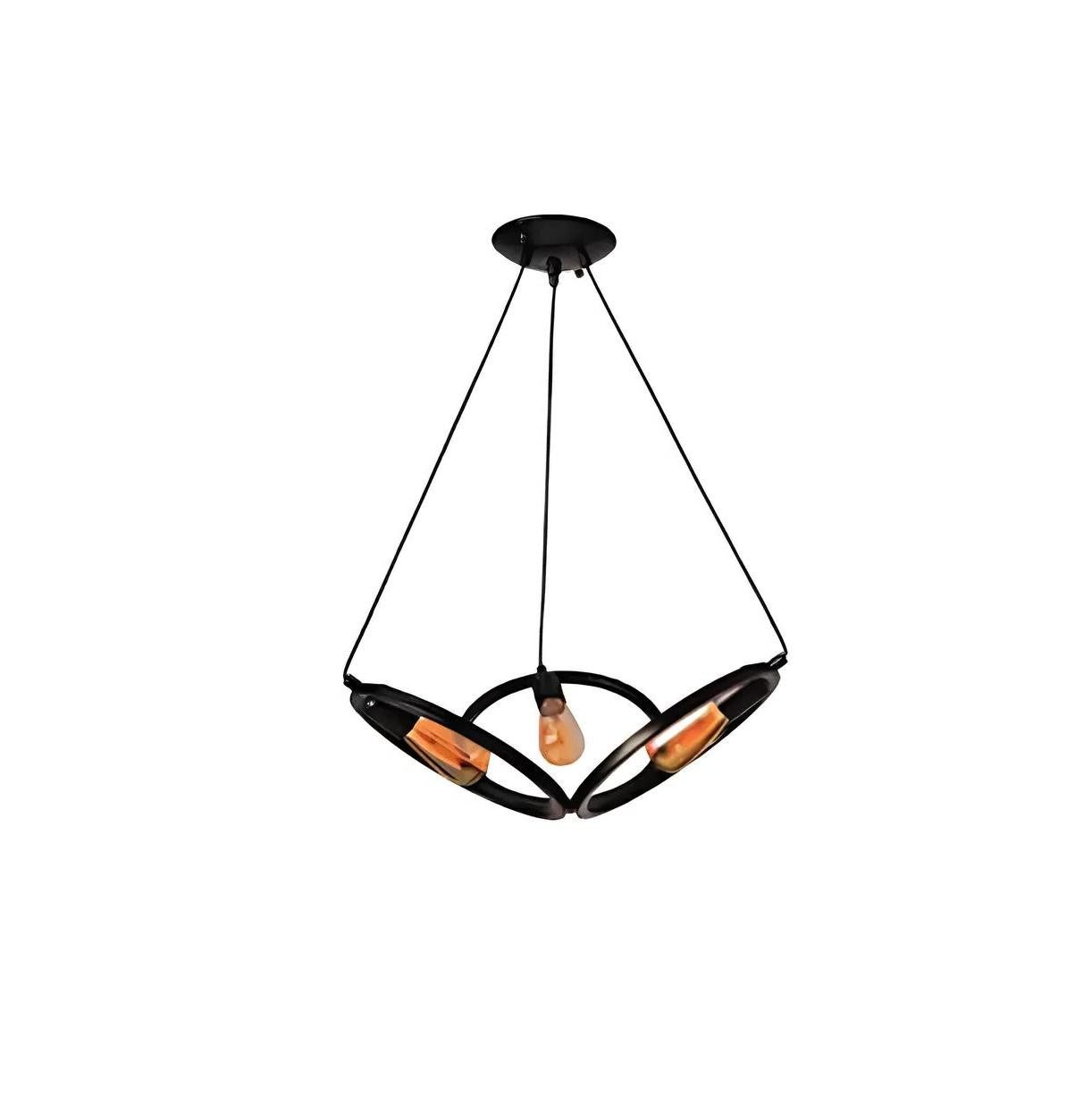 Xlmoebel Deckenleuchte Elegante Deckenlampe aus Metall für stilvolle Innenräume, Keine Funktionen, Hergestellt in Europa