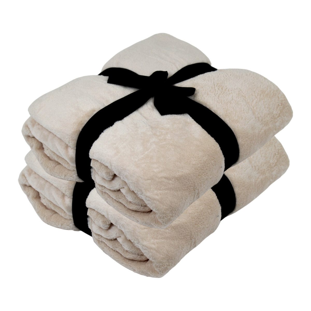 Wohndecke 2er Set Kuscheldecke 150x200 cm Fleecedecke Picknickdecke Decke w günstig online kaufen