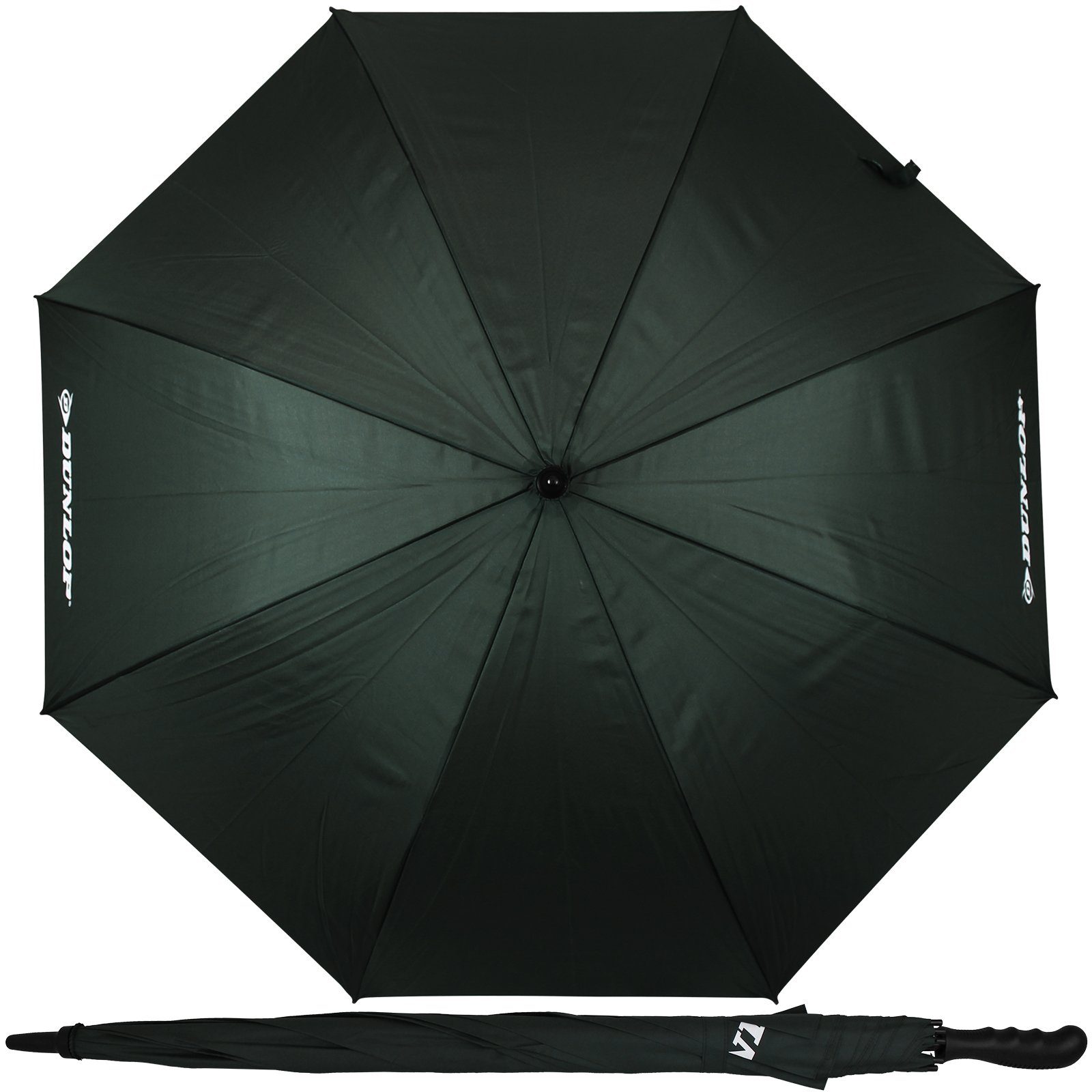 Dunlop Stockregenschirm Regenschirm 130cm Farbwahl XXL Partnerschirm Stockschirm, Paarregenschirm Paar 2 Personen Doppelregenschirm Familienschirm Grün