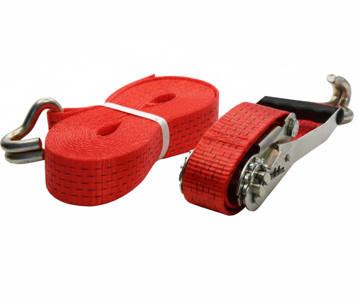 Systafex® Spanngurt Spanngurt 2-teilig 50mm 8m mit Druckratsche 2500daN Zurrgurt