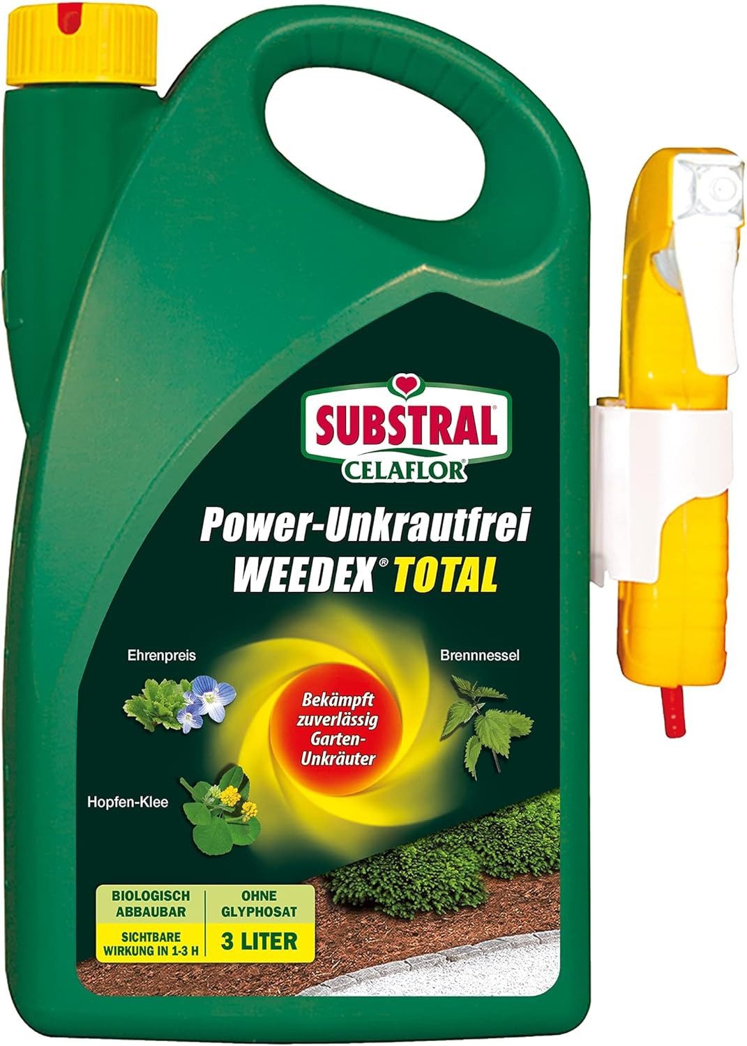 Unkrautbekämpfungsmittel Substral Celaflor Power Unkrautfrei Weedex Total 3 Liter Sprühkanister