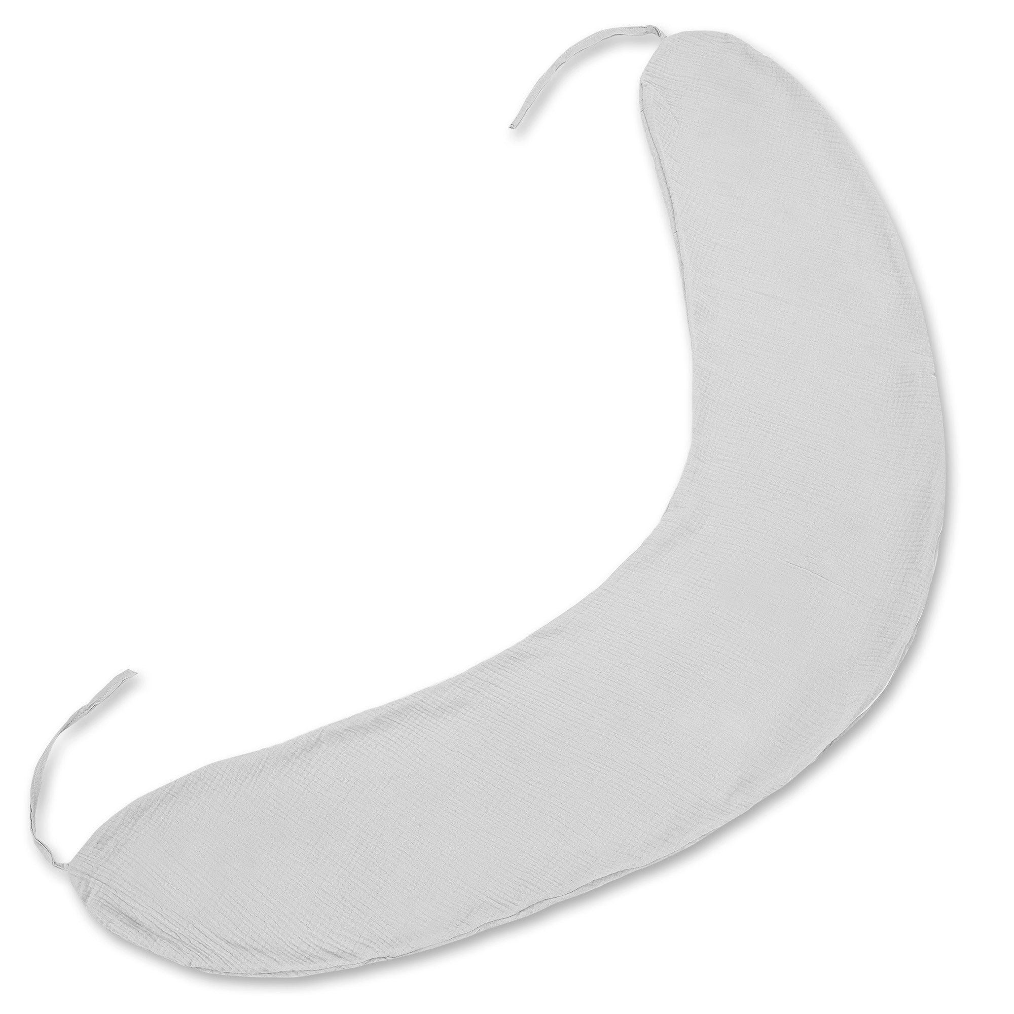 Totsy Baby Stillkissenbezug Bezug für Seitenschläferkissen 190 cm Hellgrau