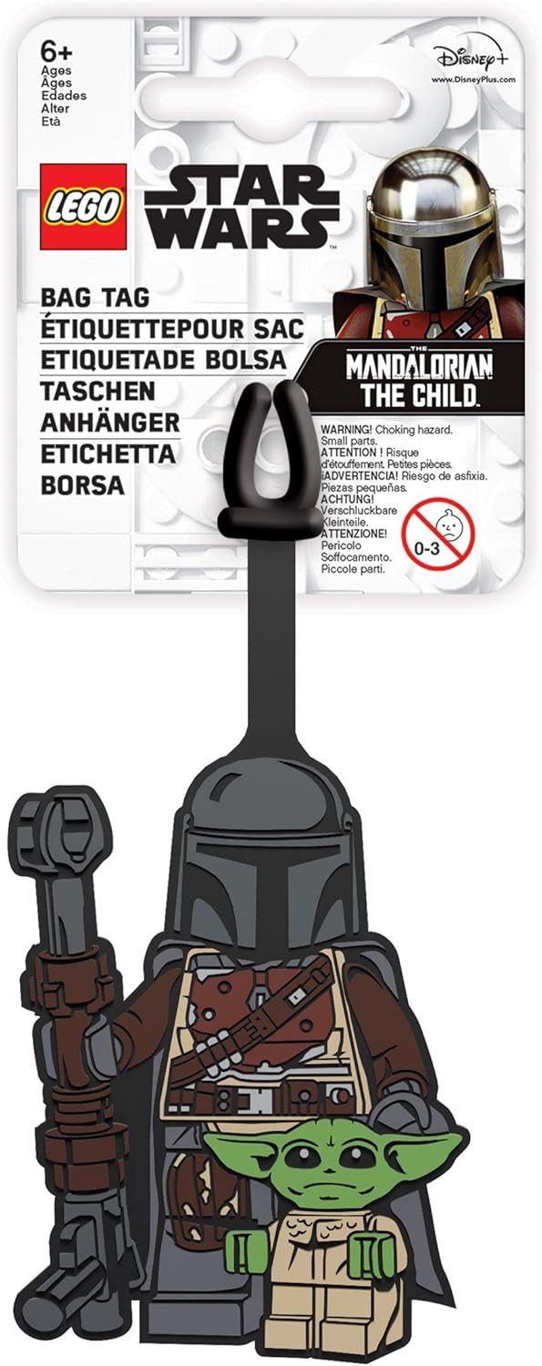 LEGO® Gepäckanhänger Lego Star Wars Silikon-Gepäckanhänger Mandalorianer und dem Kind