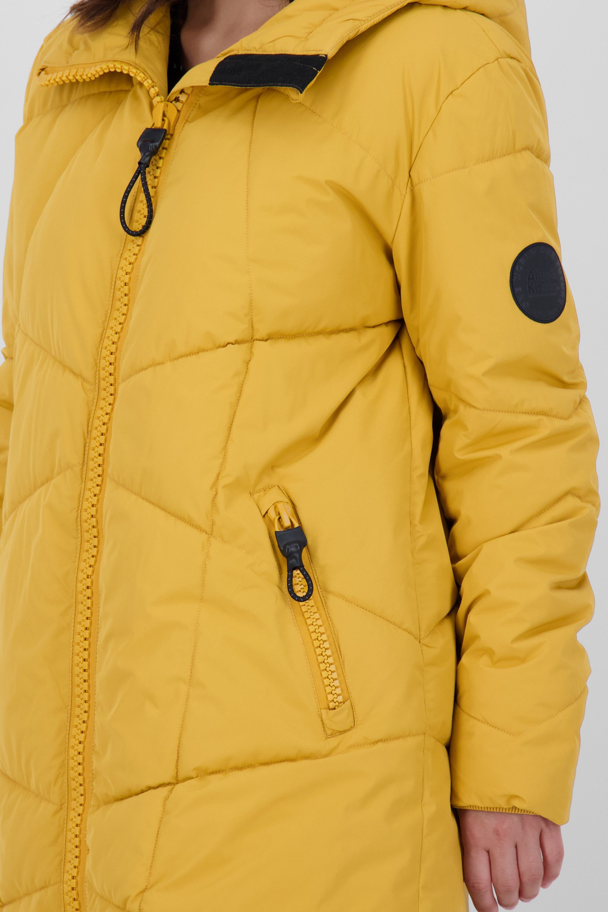 Alife & Kickin Steppjacke KasiaAK A lange Winter-Steppjacke Women CS mit großer Kapuze