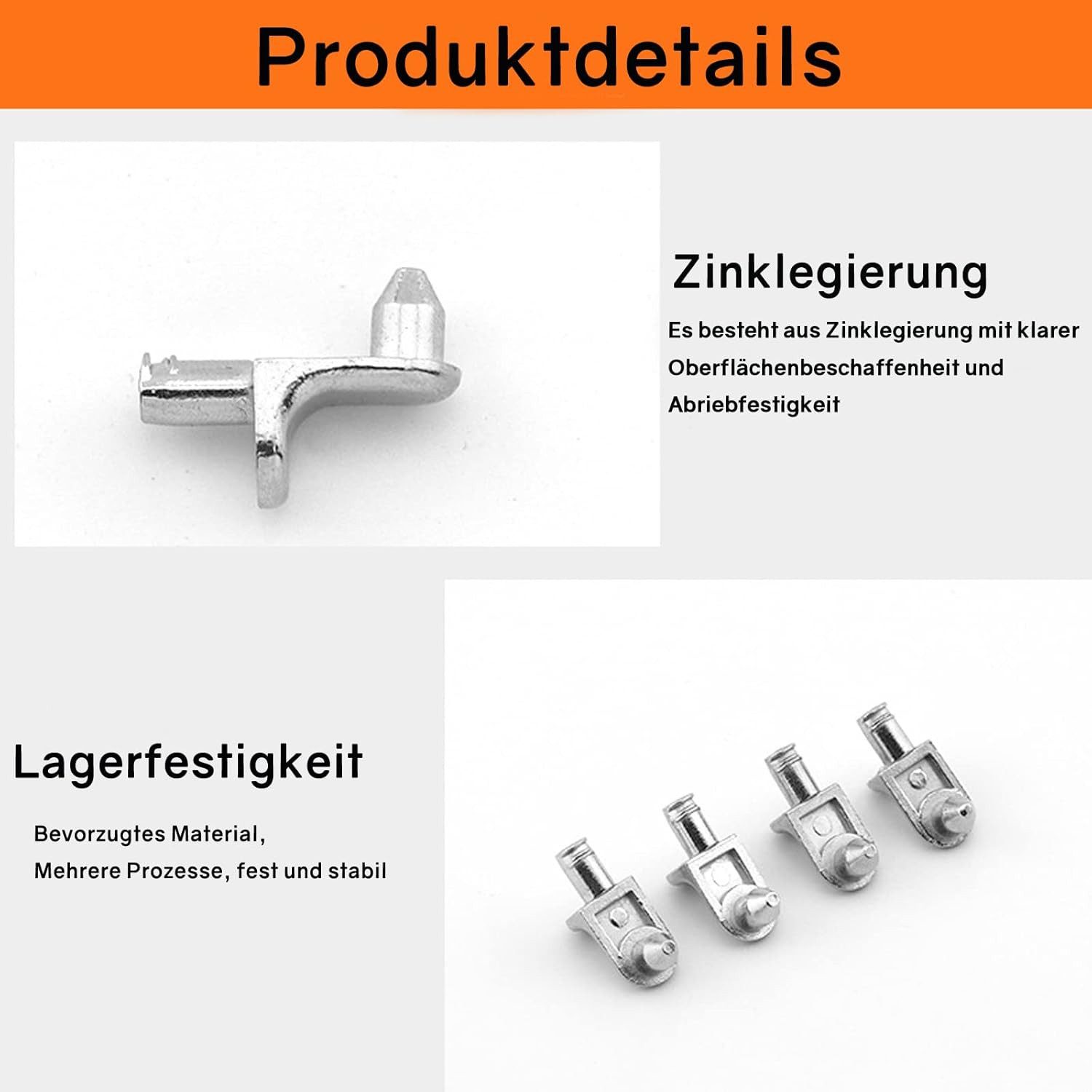 FELIXLEO Wandregalhalter Einlegeboden Halter L Form 5mm Regalbodenträger für Schrank, 40-tlg. – Bild 3 von 5