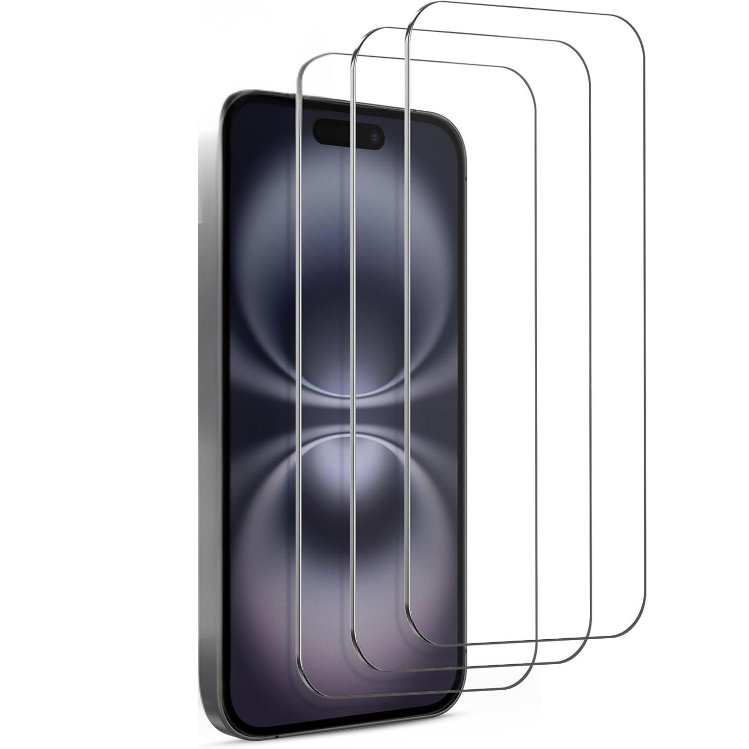 SmartUP Displayschutzglas für iPhone 15 Display Schutz Panzerfolie Hartglas Screen Full 9H für iPhone 15, kompletter Rundumschutz