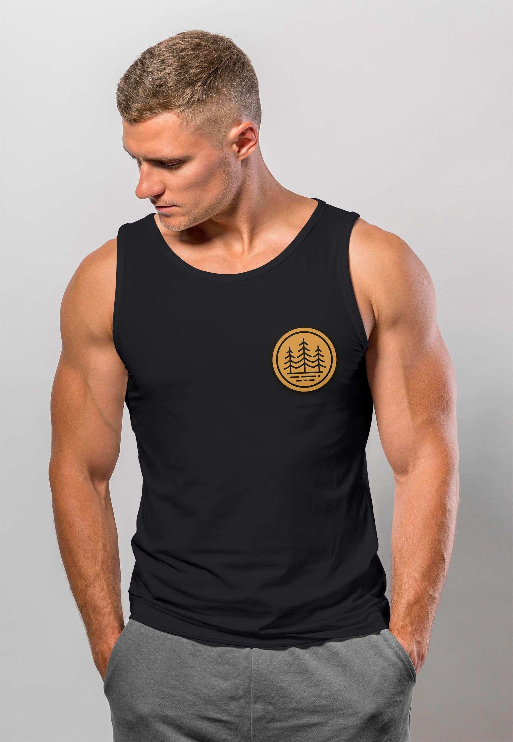 Neverless Tanktop Herren Tank-Top Wald Bäume günstig online kaufen