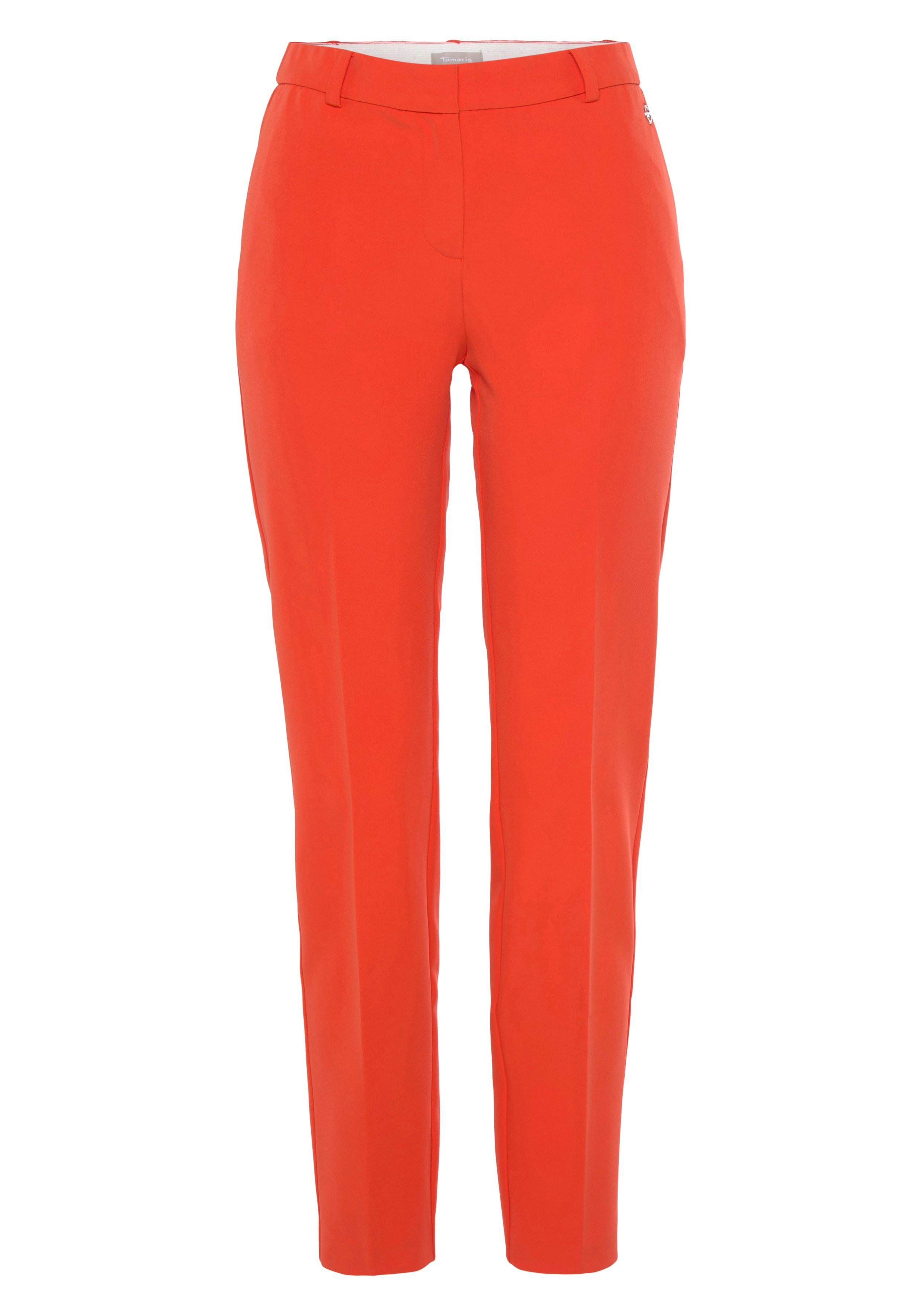 Tamaris Anzughose in aus nachhaltigem Material) orange (Hose Trendfarben