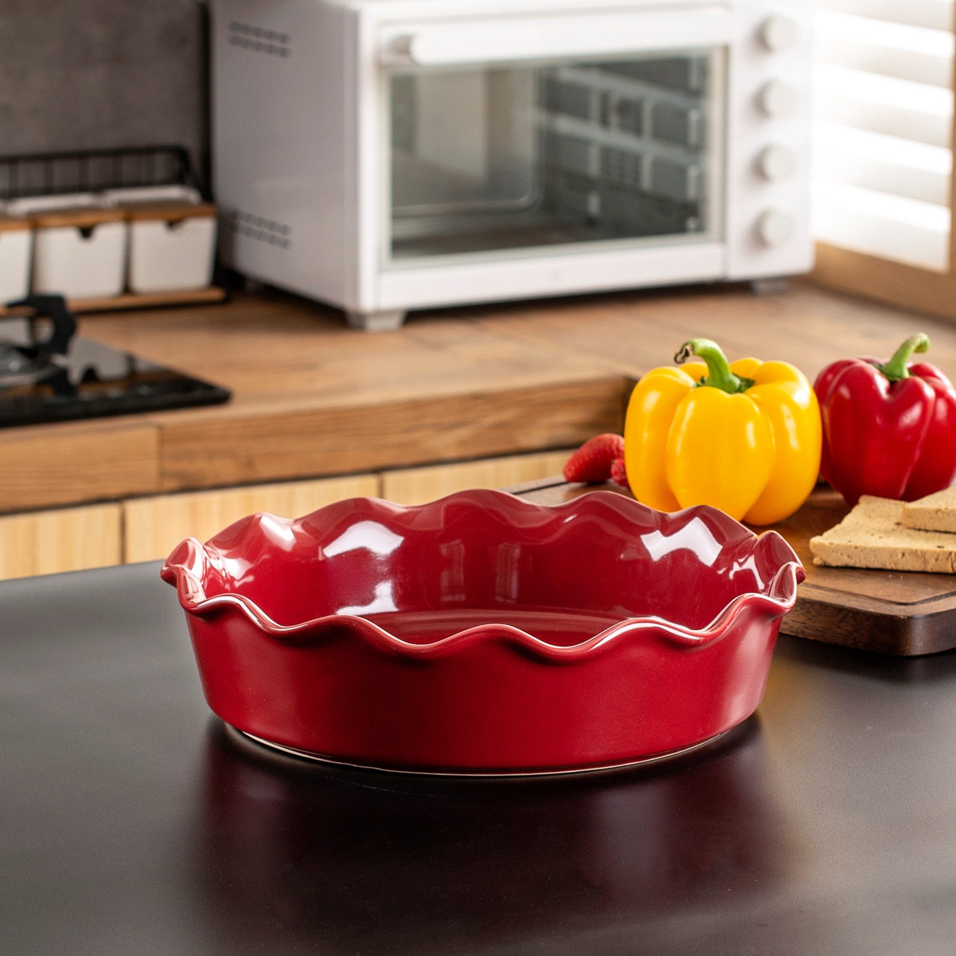 vancasso Tarteform 1-tlg Tarteform, Steingut Backform, Auflaufform, rot, (1-tlg)