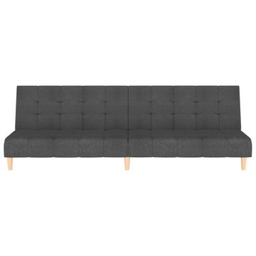 vidaXL Sofa Schlafsofa 2-Sitzer Dunkelgrau Stoff