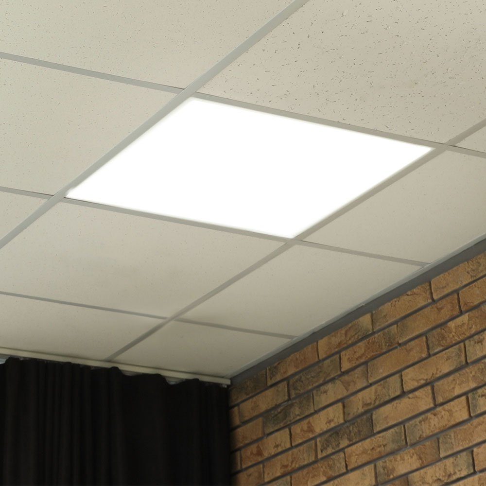 V-TAC LED Deckenleuchte, LED-Leuchtmittel fest verbaut, Tageslichtweiß, Einbaulampe Panel Deckenlampe Tageslichtlampe LED Rasterleuchte weiß