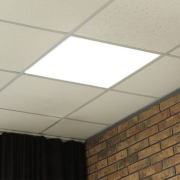 etc-shop LED Deckenleuchte, LED-Leuchtmittel fest verbaut, Kaltweiß, Tageslichtweiß, 2er Set LED Ein Aufbau Decken Leuchten Raster Panel Büro Beleuchtung