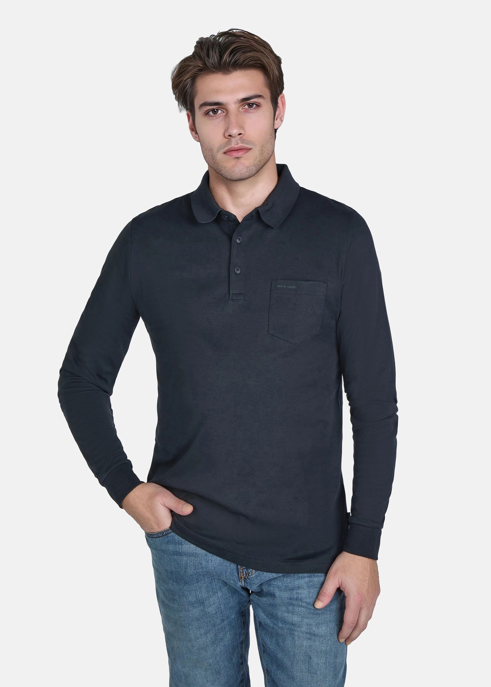 Pierre Cardin Poloshirt (1-tlg) aus 100 Prozent Baumwolle