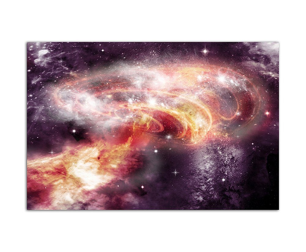 Leinwandbild 120x80cm Sterne Planeten Galaxie Weltall