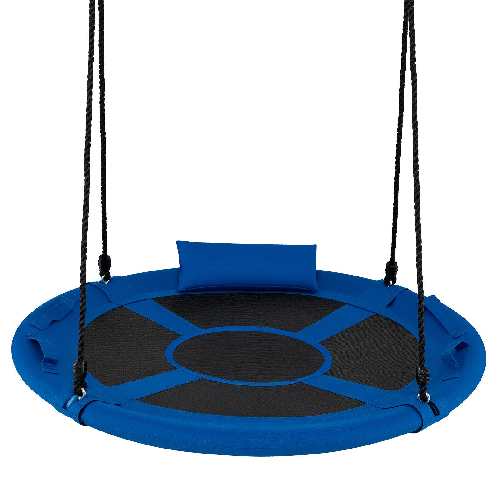 COSTWAY Einzelschaukel, (1-tlg), Nestschaukel, Kinderschaukel mit Kissen & Griffe