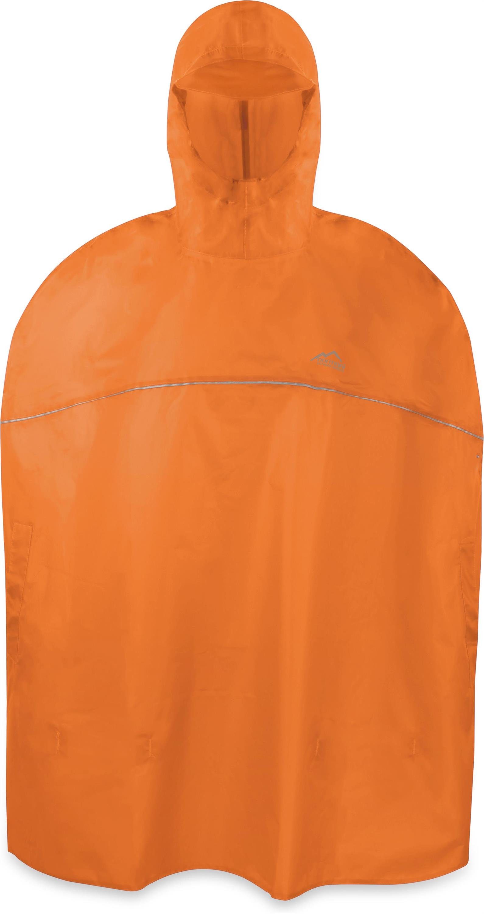 normani Regenponcho Kinder Regenponcho Cherrapunji Kids Wasserdichter Regencape mit Kapuze und Reflektor - Jungen und Mädchen