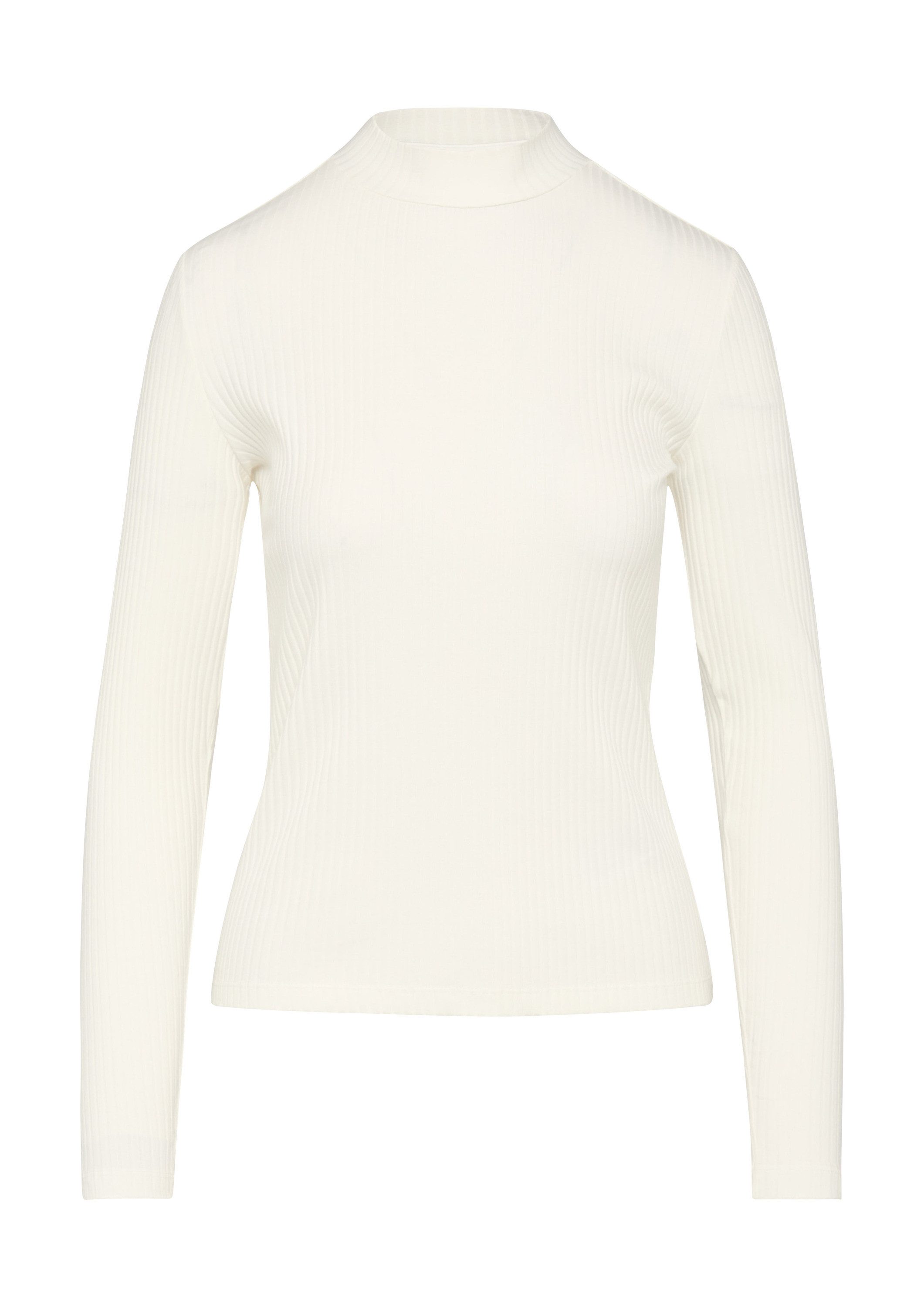 s.Oliver Langarmshirt T-Shirt Langarmshirt mit Rippstruktur und Stehkragen günstig online kaufen