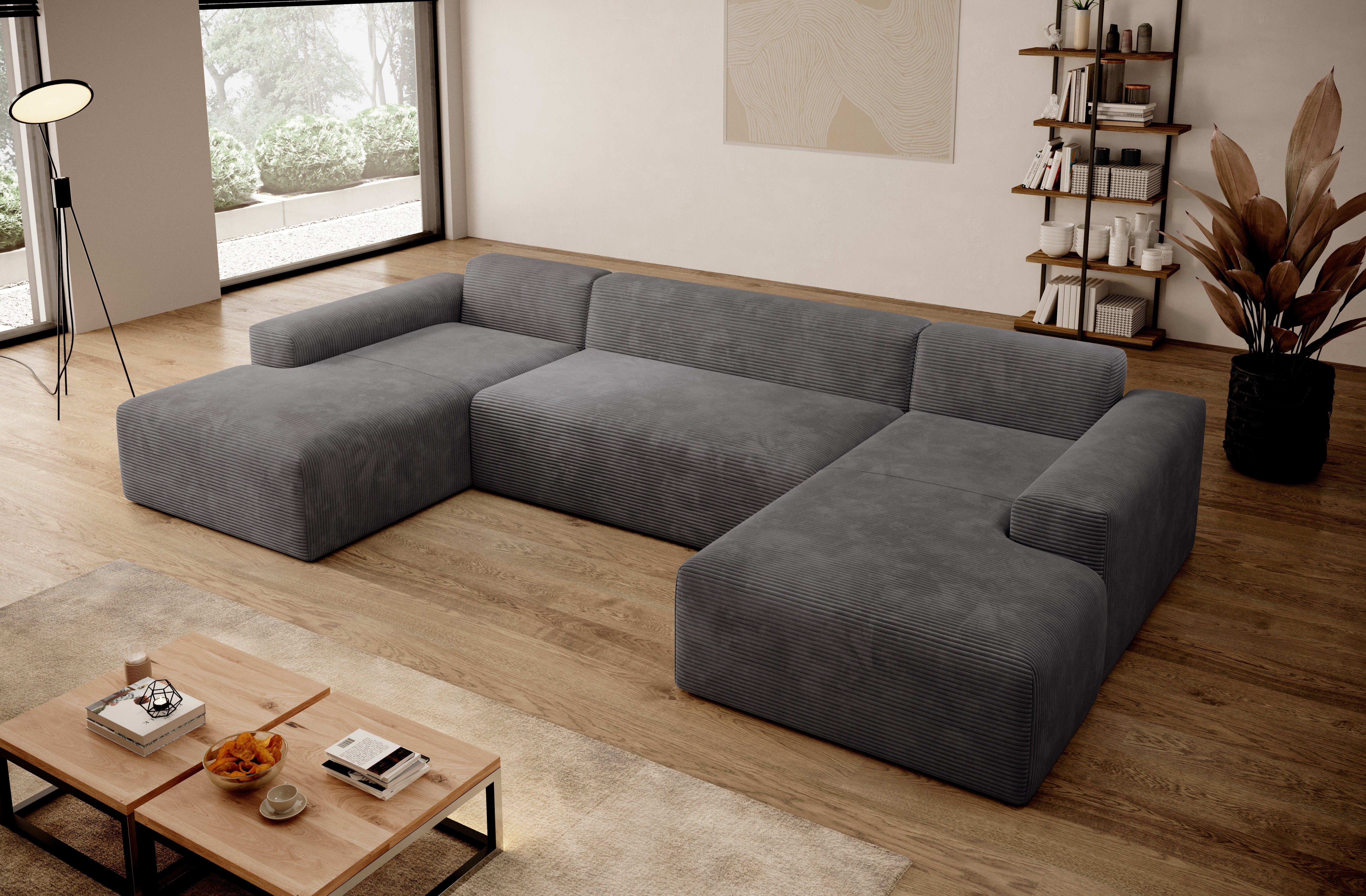 PROMETO Möbel Ecksofa Empire Ecksofa U-Form, günstig online kaufen