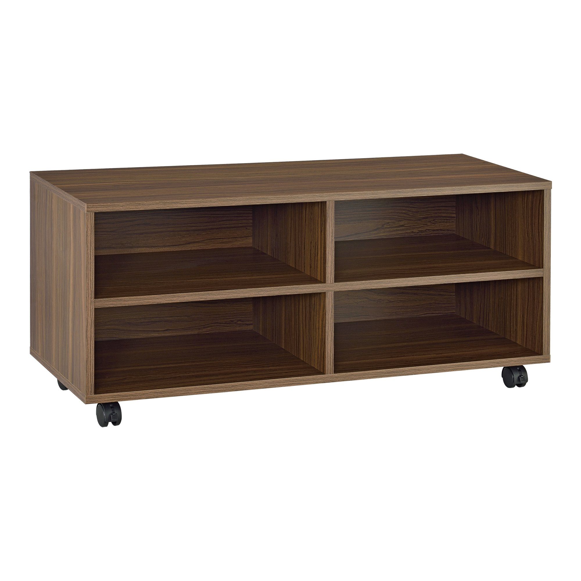 en.casa Lowboard, »Gränne« Rollbares Regal 90x35x40,5 cm Sideboard Dunkler günstig online kaufen