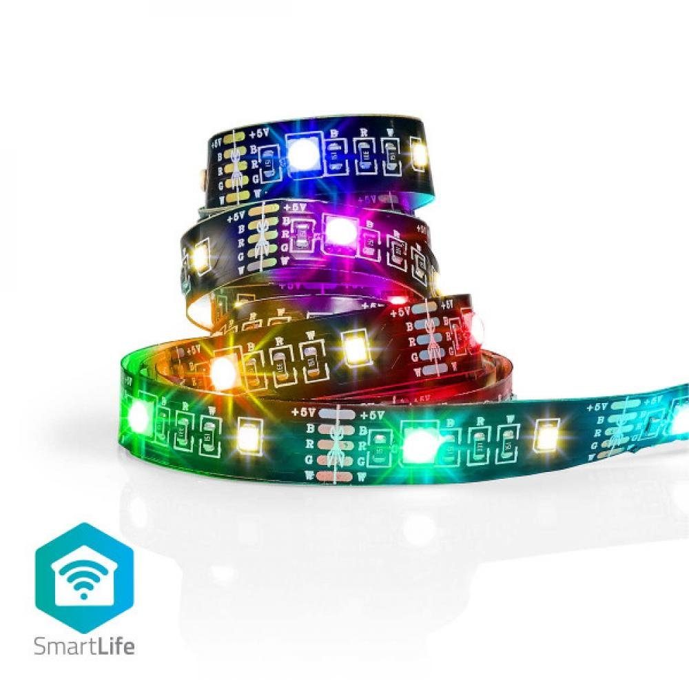 RGB Full LED-Streifen Color Nedis 2000 LED-Streifen, Warmweiss, / Bluetooth, Smartlife