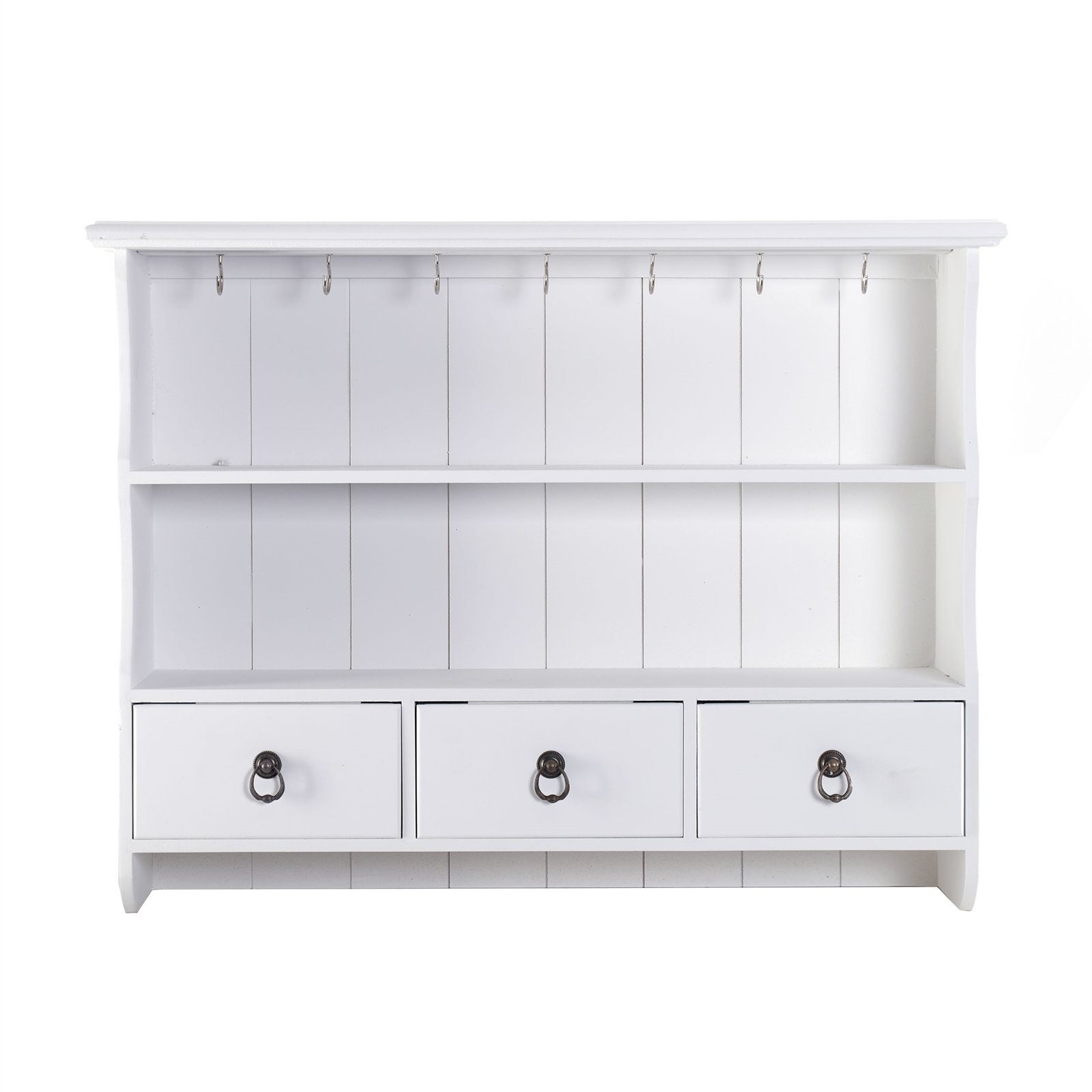 DESIGN DELIGHTS Wandregal KÜCHEN WANDREGAL "FRIEDA", weiß, mit Schubladen, günstig online kaufen