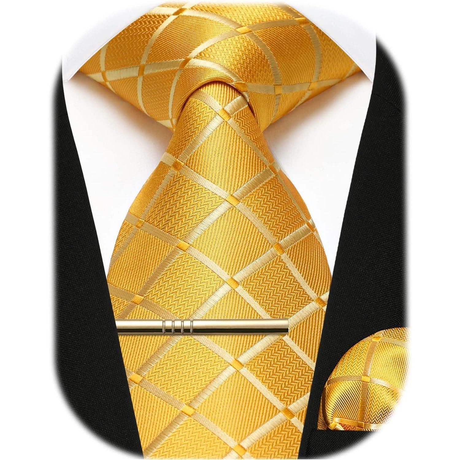 LuxusKollektion Krawatte Krawatte Herren Paisley Einstecktuch Klammer A1 Ge günstig online kaufen