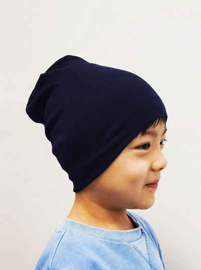 axy Beanie Kinder Slouch Beanie Long Mütze 1-5 Jahren Mütze für Jungen Mädchen Kleinkind Unisex Unifarbe