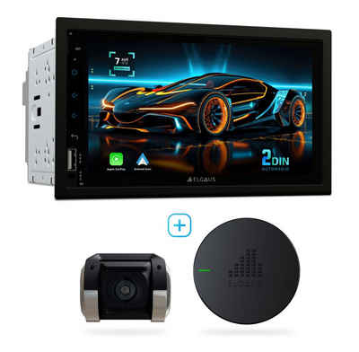 ELGAUS ELGAUS OM-270A universelles 2 DIN Android 11 Autoradio (FM-Tuner mit RDS, Digitalradio (DAB), UKW, CarPlay, Android Auto, RDS, DAB, RGB, Fernbedienung, Manual in DE/EN)
