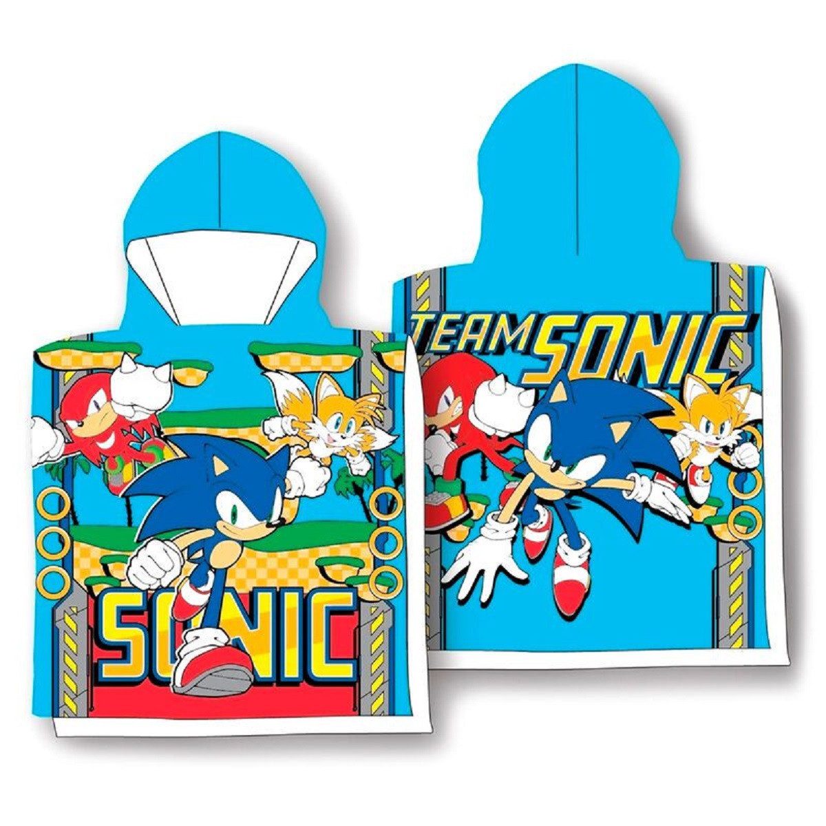 Sonic Badetuch Kinder Poncho Flauschiger Überwurf günstig online kaufen