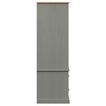 furnicato Kleiderschrank VIGO Grau 90x55x176 cm Massivholz Kiefer (1-St)