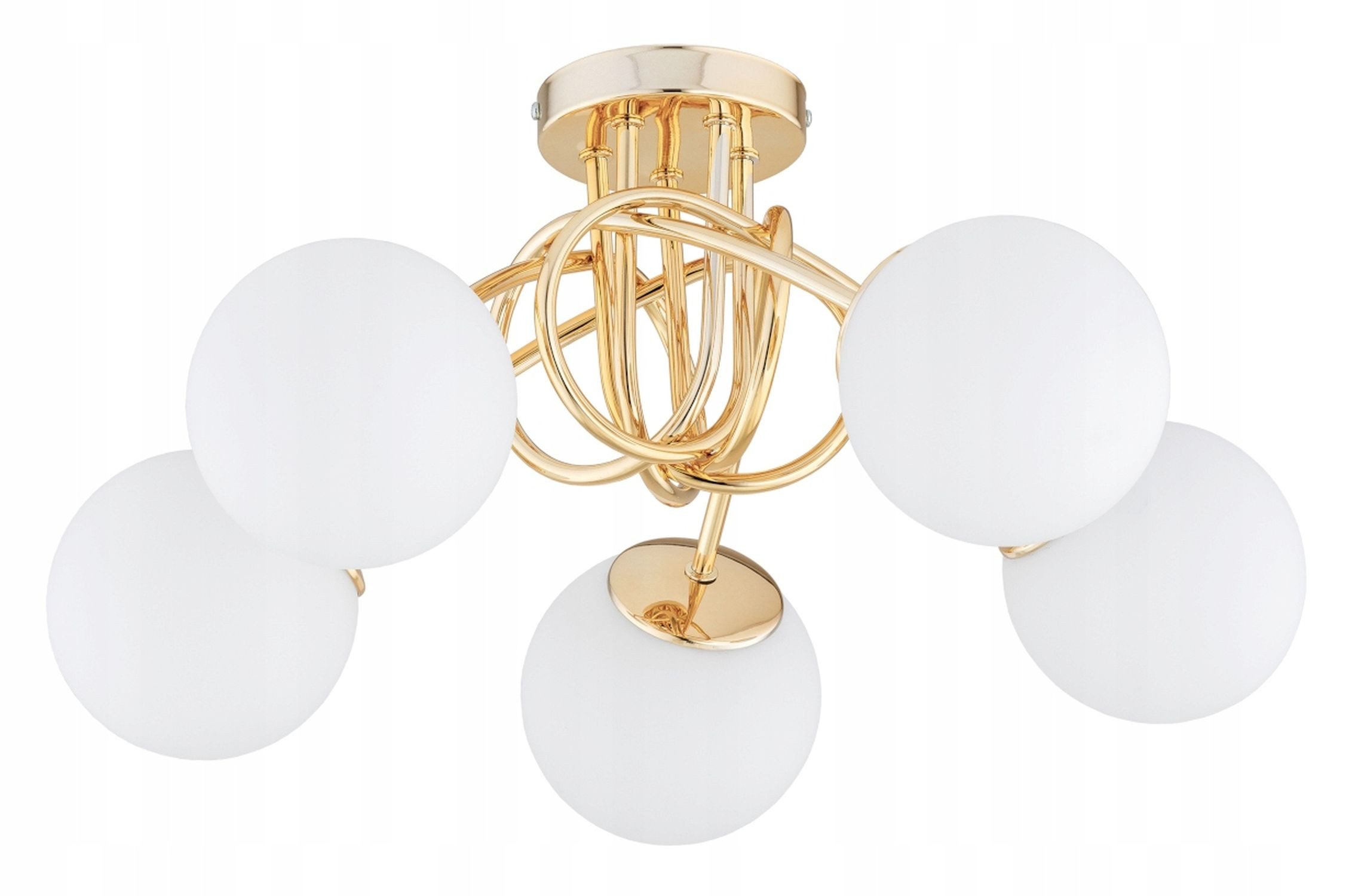 Licht-Erlebnisse Deckenleuchte NAKOA, ohne Leuchtmittel, 50 cm breit E27 Kugelschirm Modern