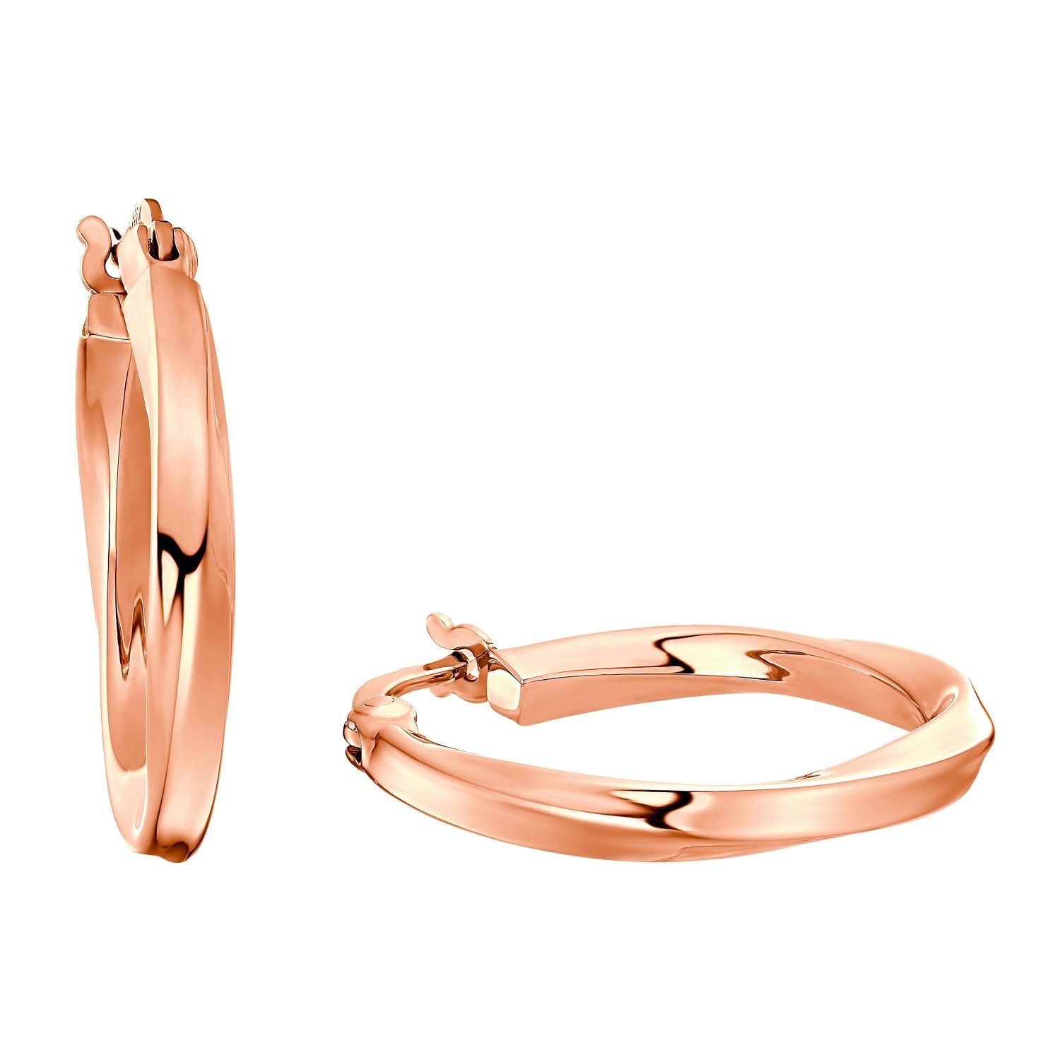 Paar Creolen Amor Creolen für Damen, 925 Sterling Silber