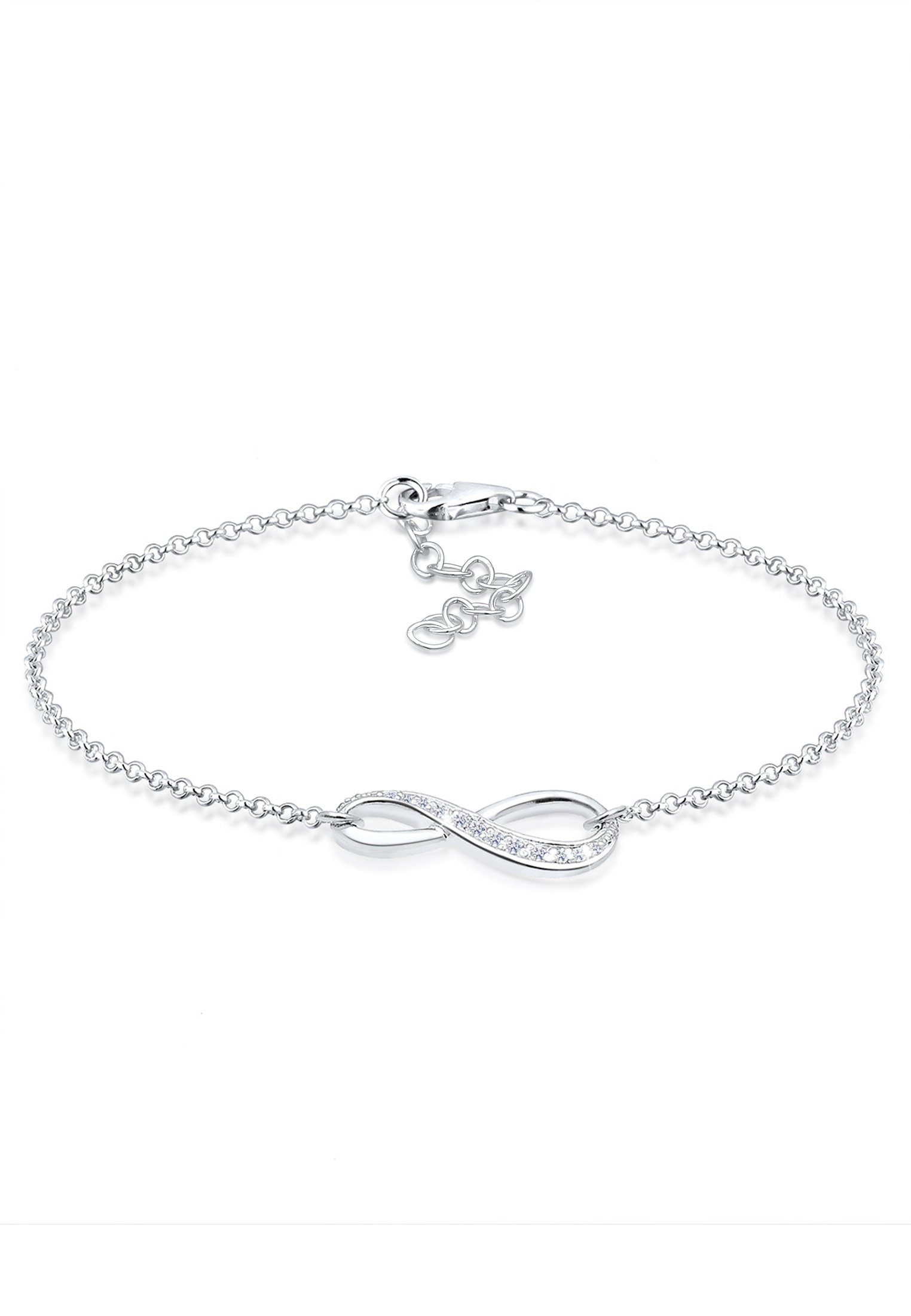 Elli Armband Infinity/Unendlichkeit mit Zirkonia 925 Silber günstig online kaufen