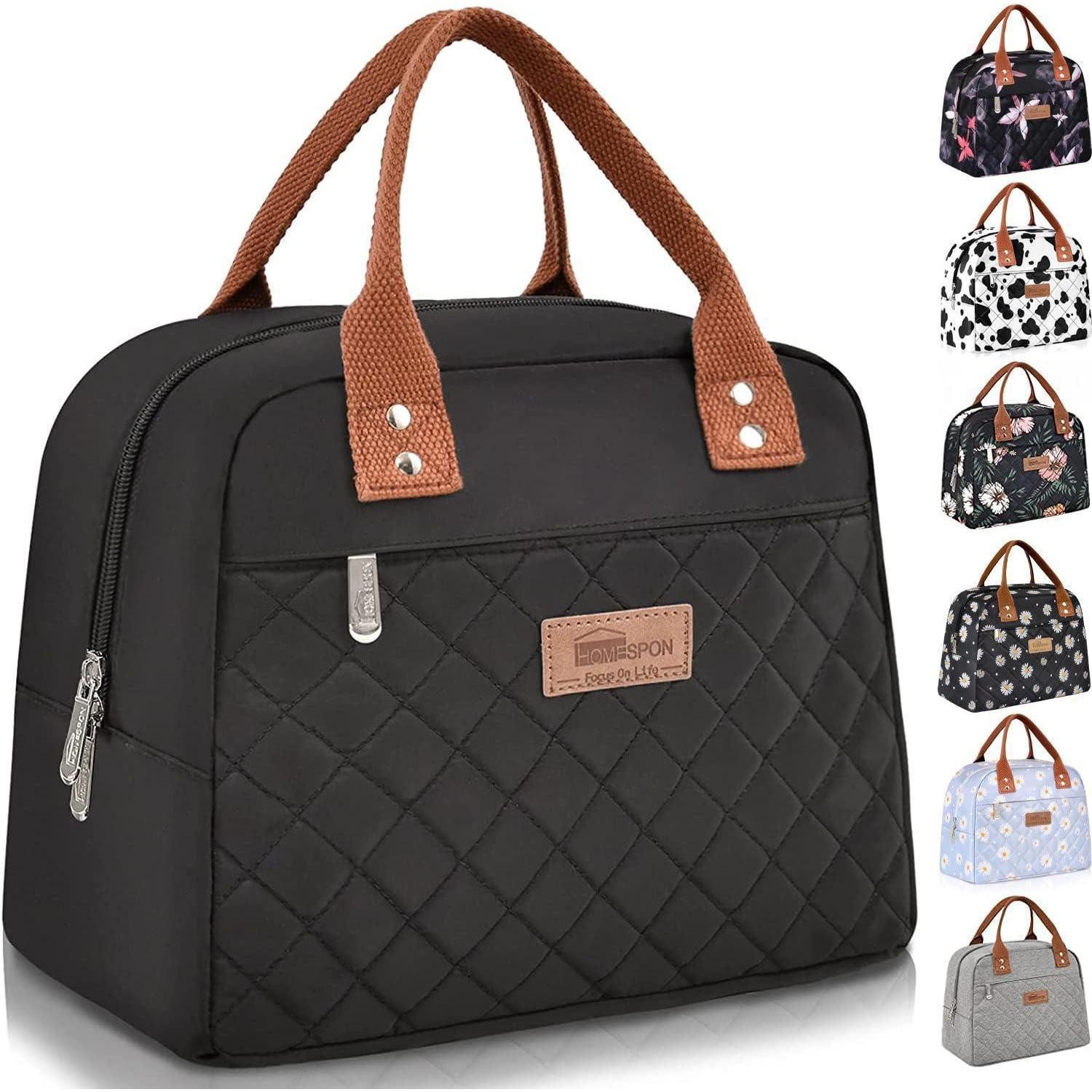 Kühltasche Lunchtasche Kühltasche Lunchbox Isoliertasche Damen Herren Schwarz