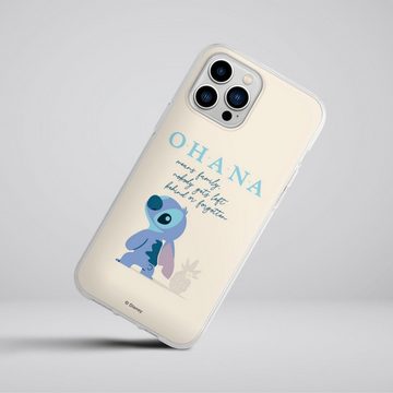 DeinDesign Handyhülle Lilo & Stitch Offizielles Lizenzprodukt Disney Ohana Stitch, Apple iPhone 13 Pro Max Silikon Hülle Bumper Case Handy Schutzhülle