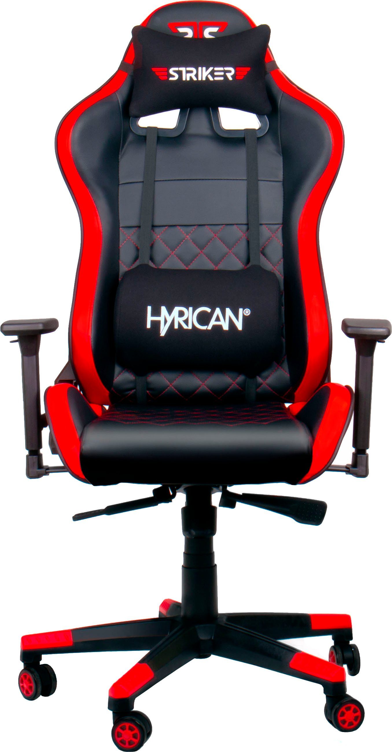 Hyrican Gaming-Stuhl Striker CODE RED, ergonomisch, höhenverstellbar, Bürostuhl