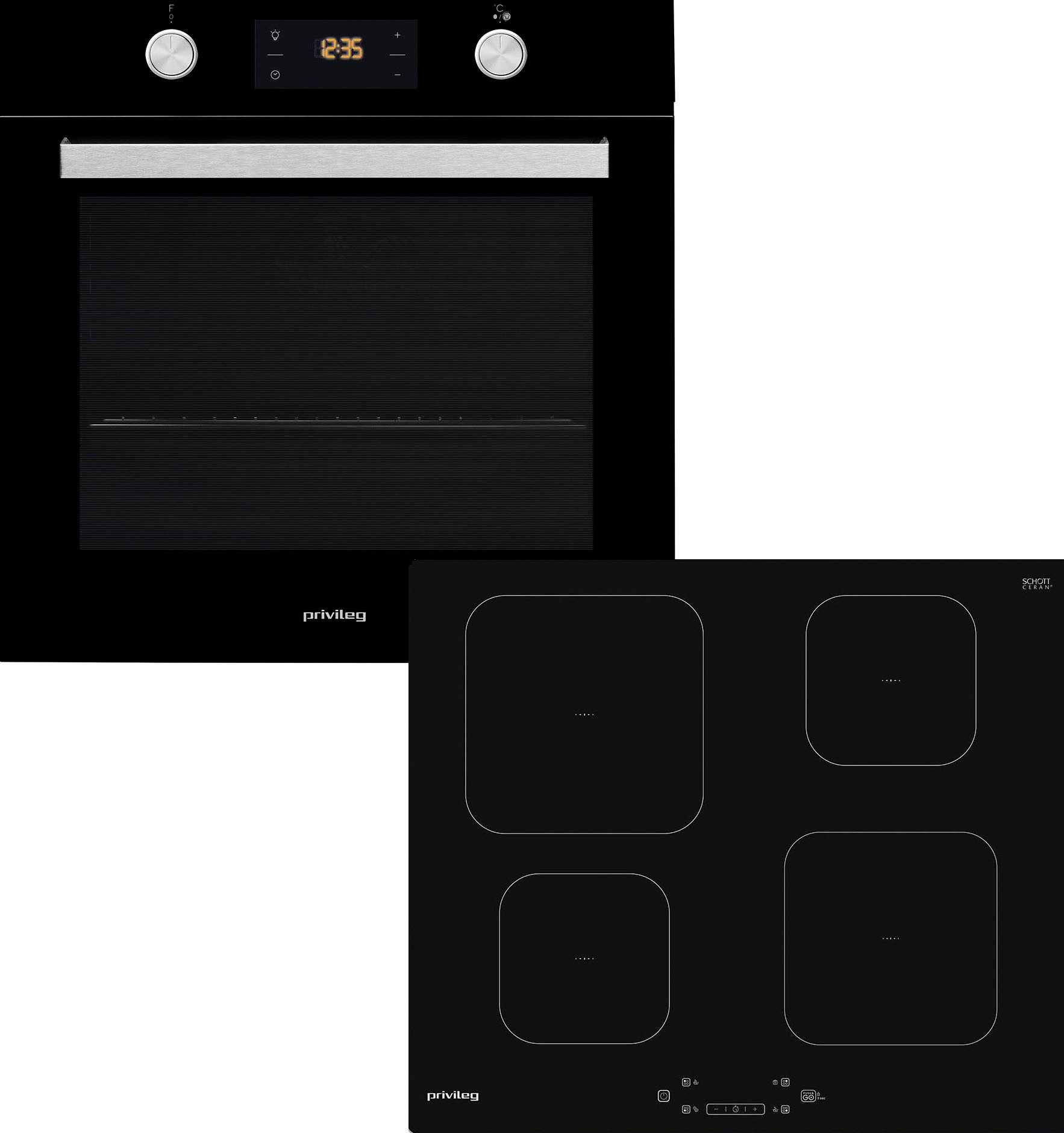 Backofen-Set BAKO Turn&Cook 470 BLACK